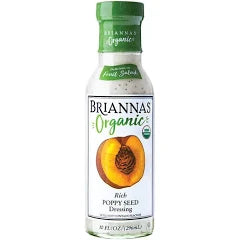 Briannas Organic Poppy Seed Dressing 10oz