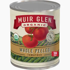 Muir Glen Organic Tomato Whole Peeled with Basil, 28oz