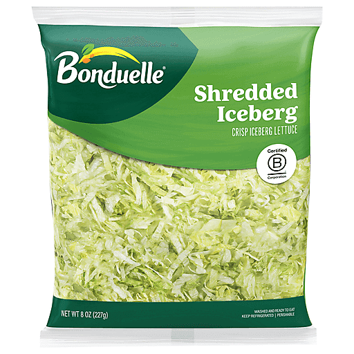 Ready Pac Bistro Shredded Lettuce, Crisp, Iceberg Lettuce, 8 oz