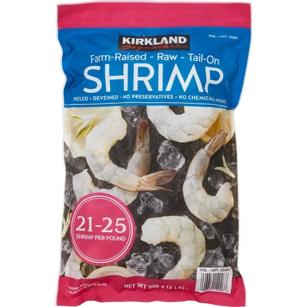 Kirkland Signature 21/25 Count Raw Shrimp, 2 lb