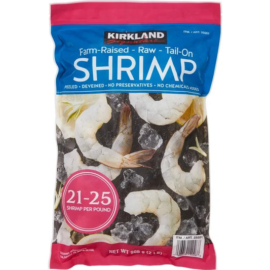 Kirkland Signature 21/25 Count Raw Shrimp, 2 lb