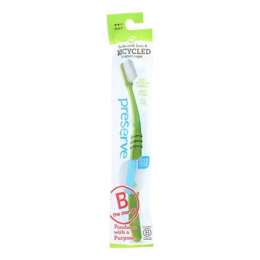 Preserve Soft Bristle Toothbrush Blue, 1 ct