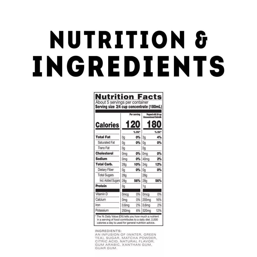 Tazo Strawberry Matcha Latte Sweetened Green Tea Concentrate - 32 fl oz