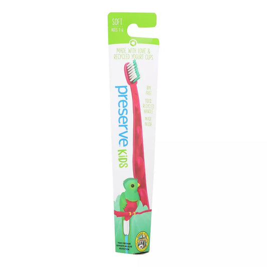 Preserve Kids Soft Bristle Red Toothbrush, 1 ct