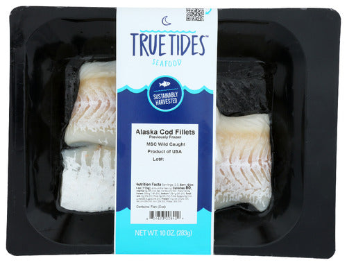 True Tides Seafood Alaska Cod Fillets 10 oz