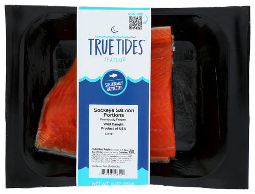 True Tides Seafood Sockeye Salmon Portion 10 oz