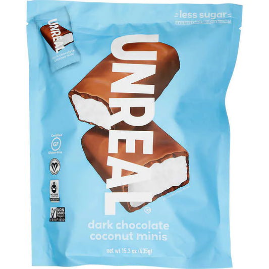 Unreal Chocolate Dark Coconut Bar Bag - 15.3 Oz