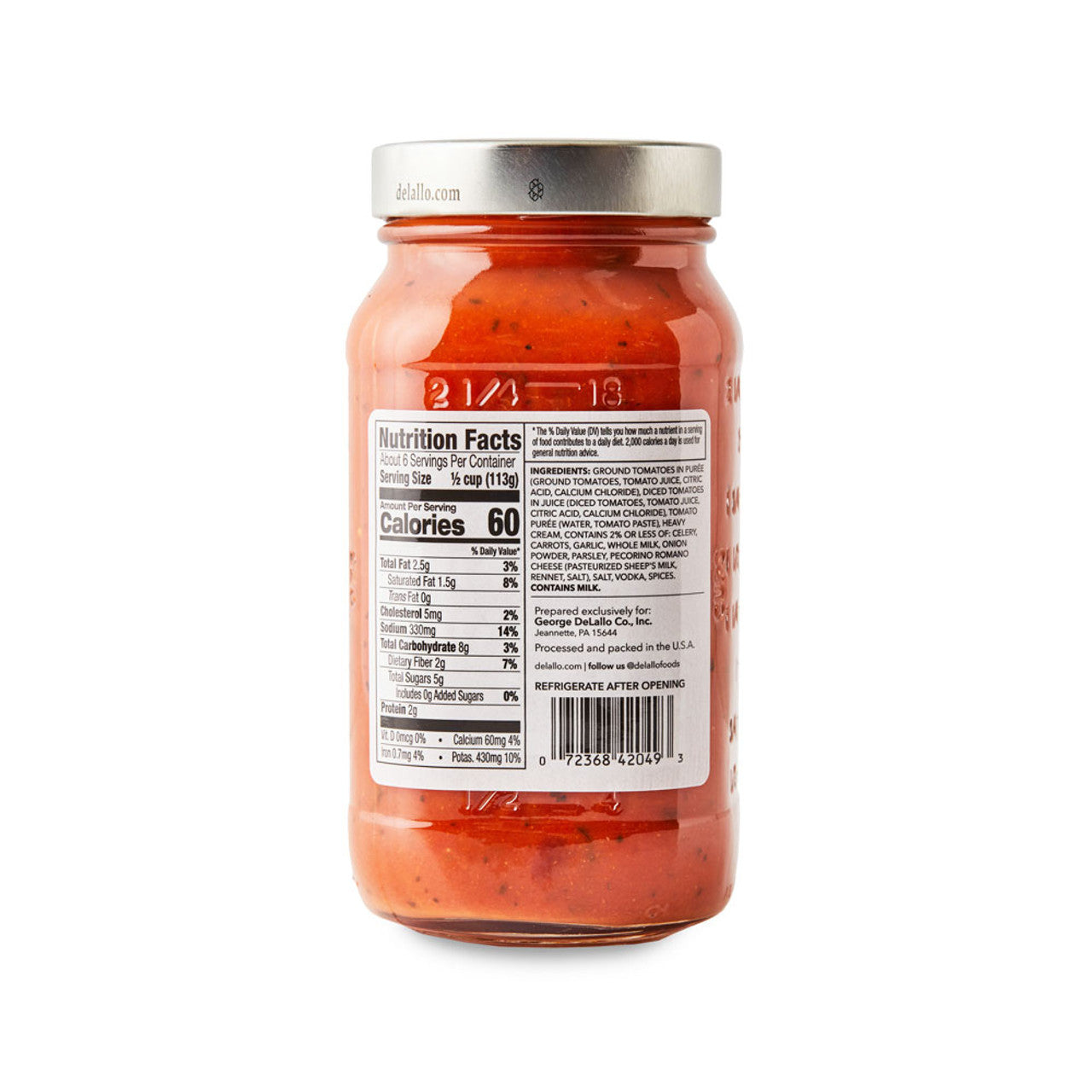 DeLallo Premium Vodka Sauce