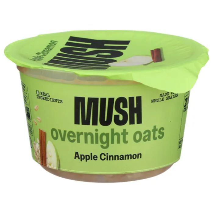 MUSH Apple Cinnamon Ready to Eat Oats, Gluten and Dairy Free, 1 count