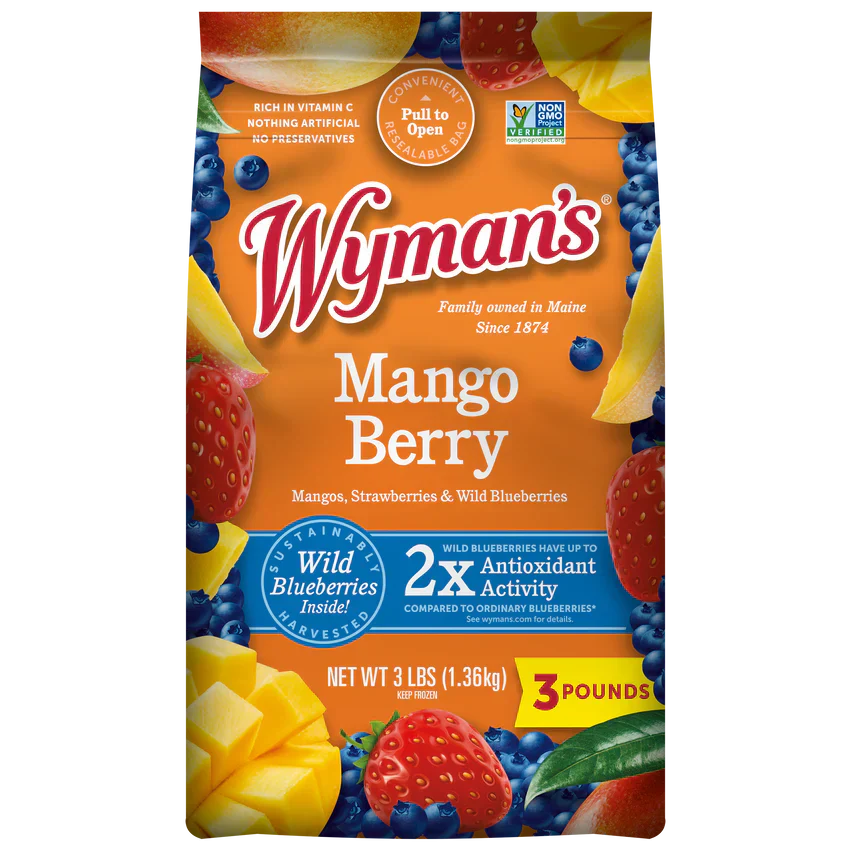 Wyman's Frozen Mango Berry 3 lbs